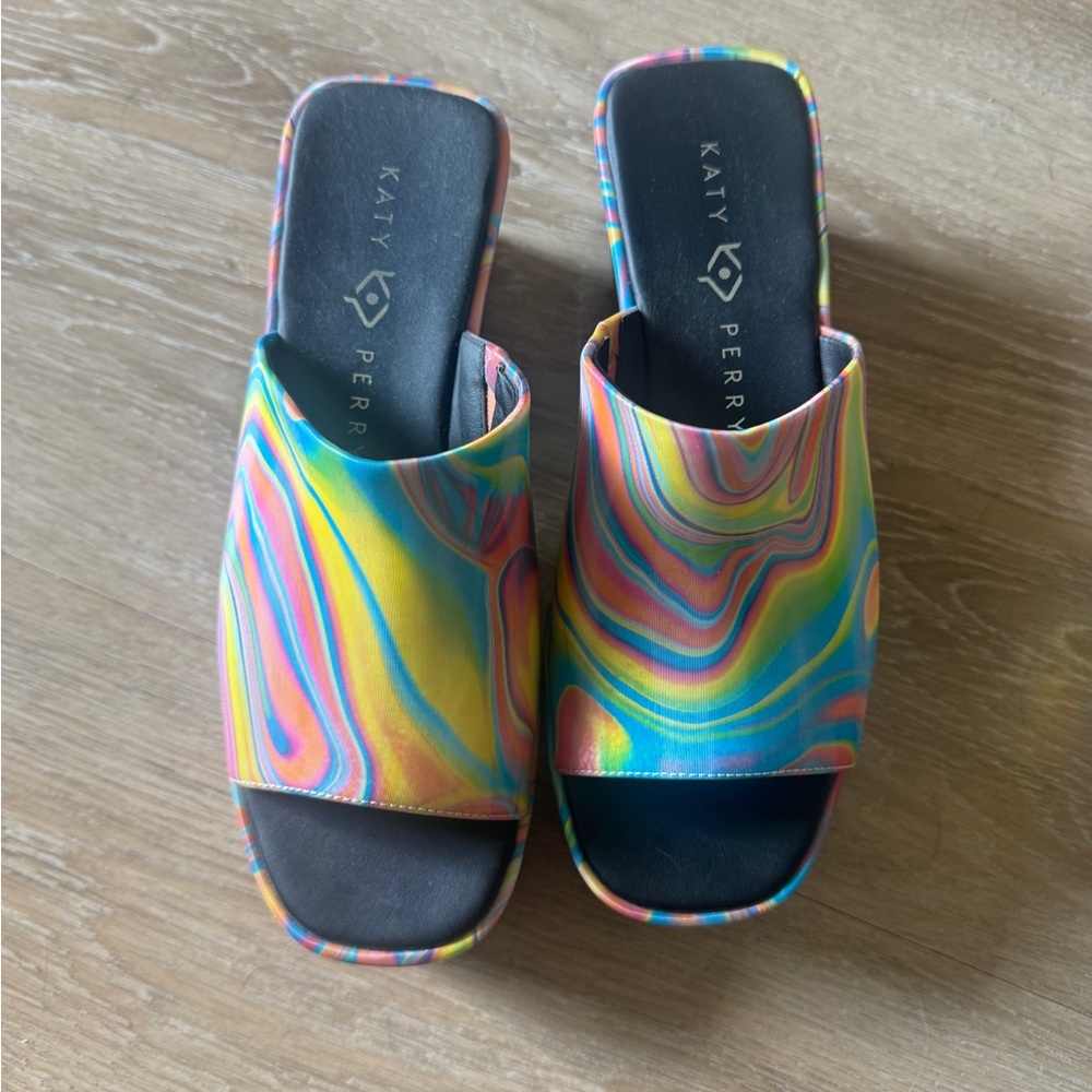 Katy Perry Collections Vibrant Multicolor Mules